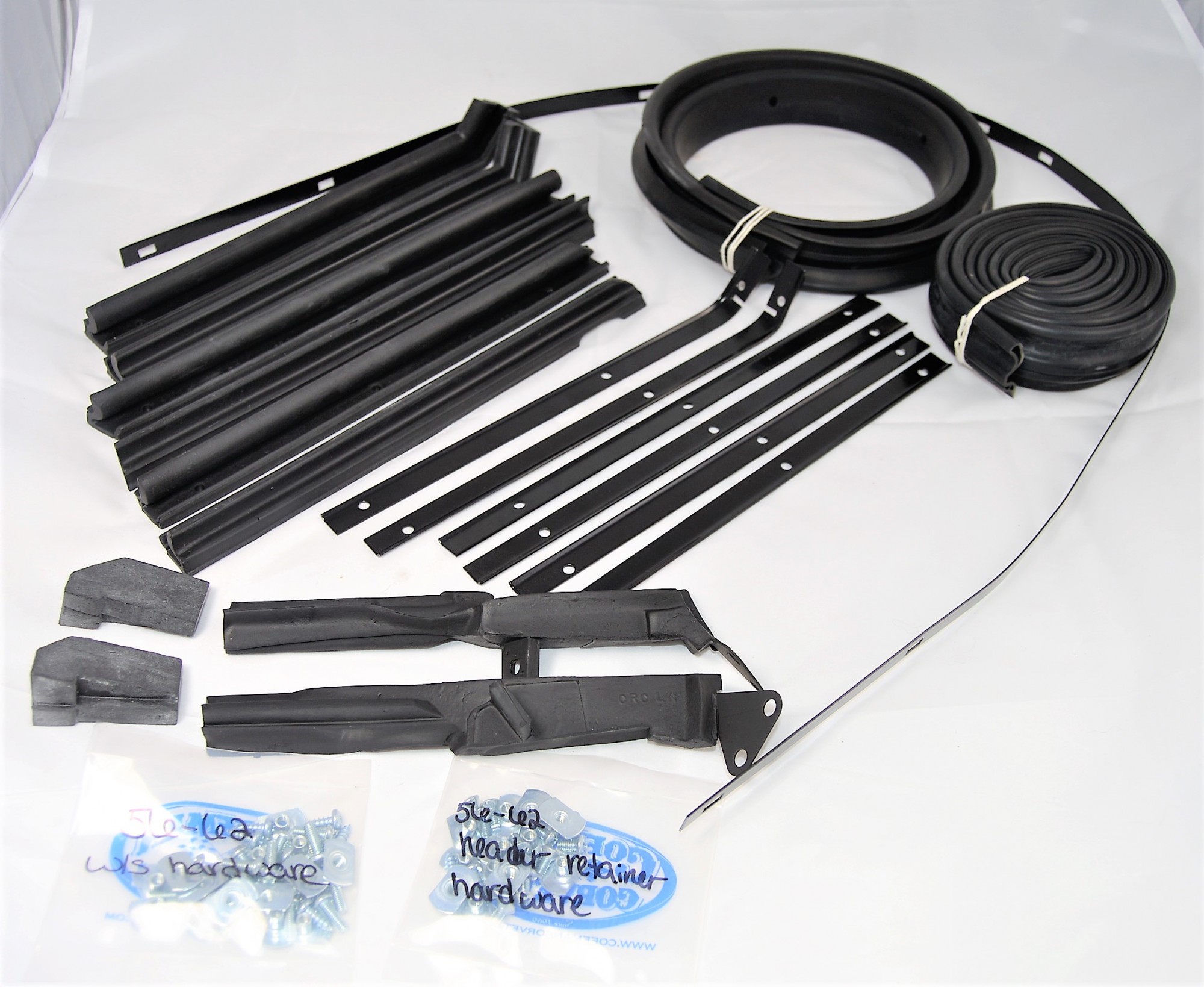 1961-1962 Complete Weather Strip Kit (Convertible Top)